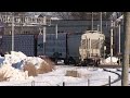 local freight train drift busting on the wisconsin u0026 southern wamx 3928 2 11 2020