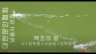 [시낭송] 김락호 / 백조의 꿈 / 시낭송 / 김락호 (낭송시 선정)