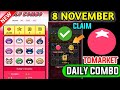 🍅Tomarket Airdrop Combo 8 November | Tomarket Daily Combo Today | Tomarket Secret Combo Today