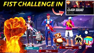 KLA FIST CHALLENGE IN CLASH SQUAD || BEST OP WIN OF FREEFIRE || TSG LEGEND,MANN \u0026JASH