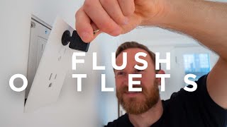 Flush mounted outlets that are ALMOST invisible