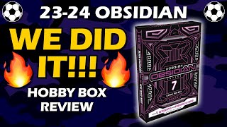 WE DID IT!! 2023-24 Panini Obsidian Soccer Hobby Box Review