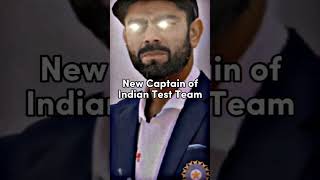 New captain of Indian Test Team🥶