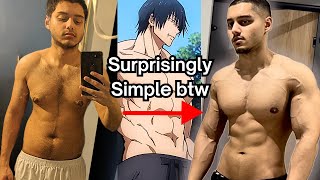 How I got the anime physique after being skinny fat for years (It was easy)