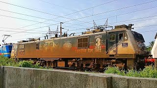 3 hours late running 12509 SMVT Bengaluru - Guwahati SF Express | Surprise triplet locos spotted!