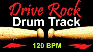 Drive Rock Drum Track 120 BPM Drum Beat for Bass Guitar Backing Tracks Drum Beat