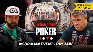 WSOP Main Event Day 2ABC with Daniel Negreanu \u0026 Chris Moneymaker [PREVIEW]