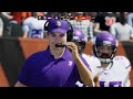 Vikings vs Bengals Simulation (Madden 24 Updated Rosters)