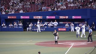 阿部の犠牲フライで西勇輝から1点先制！（2022年8月26日）