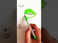 How to draw Lips👄 / Creative things #shorts