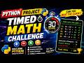 Build a Timed Math Challenge Game in Python | Python Mini Project for Beginners (Source Code)