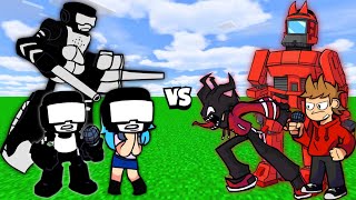 Team Minus Tankman vs. Team Tordbot in Friday Night Funkin' | Minecraft