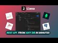 Llana: Free Open Source no-code API Wrapper from SQL/NoSQL Database