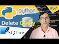 SQLite Delete Query | Python tutorial for beginners - 67 | SQLite Database with Python