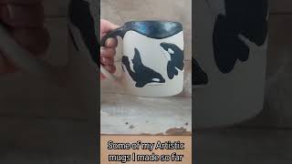 My artistic mug collection 😍             #pottery #handmade #artcollector artcoll #ceramicartist