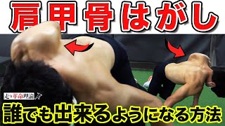 【肩甲骨ストレッチ】こんなに動く肩甲骨は見たことない！！セルフ肩甲骨はがしのやり方教えます！！