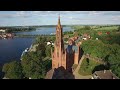 malchow from the air drone over mecklenburg