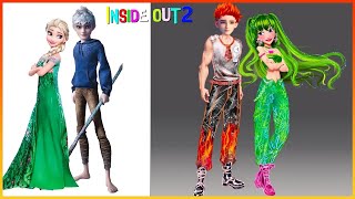 Frozen Elsa \u0026 Jack Frost GLOW UP Inside Out Inside Out 2024 Anger \u0026 Diggust - Transformation