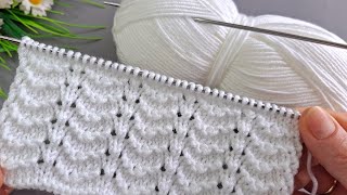 İki şiş kolay örgü yelek model anlatımı ✅️Eays knitting crochet✅️Легкий узор спицами двумя спицами.