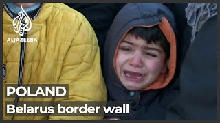 Poland begins work on $400m Belarus border wall against refugees