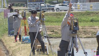 「信州安曇野田んぼアート」今年は開催 実行委員などが測量作業 2021/06/02