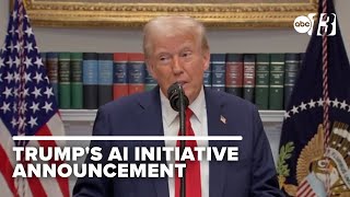 President Donald Trump's AI initiative announcement