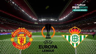 🔴 Manchester United vs Real Betis | UEFA Europa League 2022/23 | eFootball PES Gameplay
