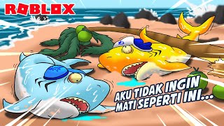 AKU DAN MOCIL JADI IKAN HIU YANG TERDAMPAR DAN SEKARAT DI ROBLOX!!