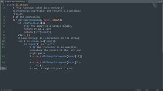 Leetcode 241. Different Ways to Add Parentheses in Python | Python Leetcode | Python Coding Tutorial