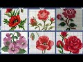 Gorgeous cross stitch patterns /countable embroidery #charsutikarhai/latest dosuti design ideas2024