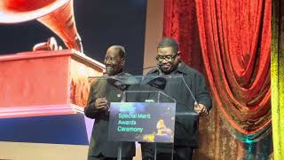 Frankie Beverly Receives Posthumously, Grammy Lifetime Achievement Award. Anthony and Roame Accepts