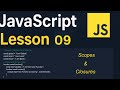 JavaScript Lesson 09 | Scope & Closures (Global, Local, Block, Scope Chain) | Javascript Tutorial