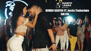 Romeo santos Justin Timberlake sin fin / Marco y Sara Bachata style bailando /Sala Palladium Houston