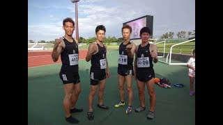 目指せ世界記録!　40歳代4x100mリレー　譜久里武 (2015  6.22)