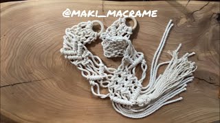 Macrame curtain holder DIY