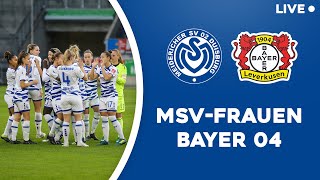 RE-LIVE - MSV Duisburg vs. Bayer 04 Leverkusen | Frauen-Bundesliga | #MSVB04 | ZebraTV | 21.03.2021