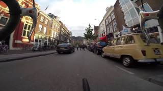 Rush hour by bike in Utrecht, the Netherlands