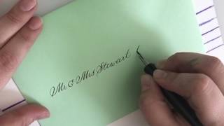 Envelope Calligraphy - Real Time - Southern Bee Designs