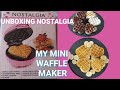 UNBOXING Nostalgia my mini HEART waffle maker