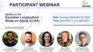 Canadian Longitudinal Study on Aging (CLSA/ÉLCV) Live Stream