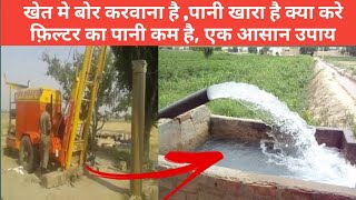 खेत में ट्यूबेल लगाना है धरती का पानी खारा है क्या करें Khet Mein #Bor karvana he Khara , solution