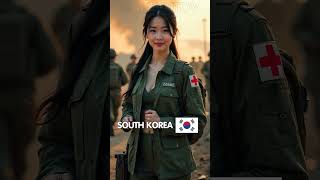 South Korea | Beauties In Uniform #ai #military #warriorwoman #army #beautyfulwomenaiart #capcut