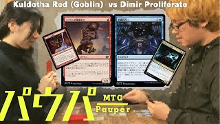 【Pauper】赤単カルドーサ(ゴブリン型) vs ディミーア増殖コントロール パウパー対戦動画(20)