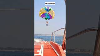 Parasailing At Gao | 1st Wedding Anniversary celebrate #shorts #goa #goatrip #adventuretrips