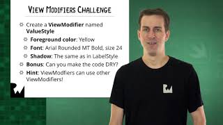 Swift UI Coding Challenge: View Modifiers - Your First iOS and SwiftUI App with Xcode 11, Swift 5