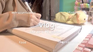 vlog of a top student | full day of extracurriculars, studying, my daily routine