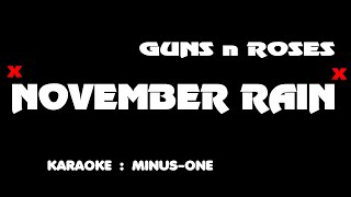November Rain - Karaoke. Minus one. Guns n Roses.