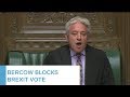 MPs will not vote on Boris Johnson's Brexit deal, speaker John Bercow rules | 5 News