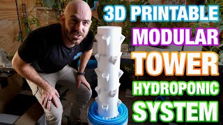 3D Printable Tower Hydroponic System