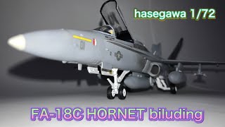 ハセガワ  【F/A-18C HORNET】biluding 戦闘機プラモデル F18  F / A-18C plastic model